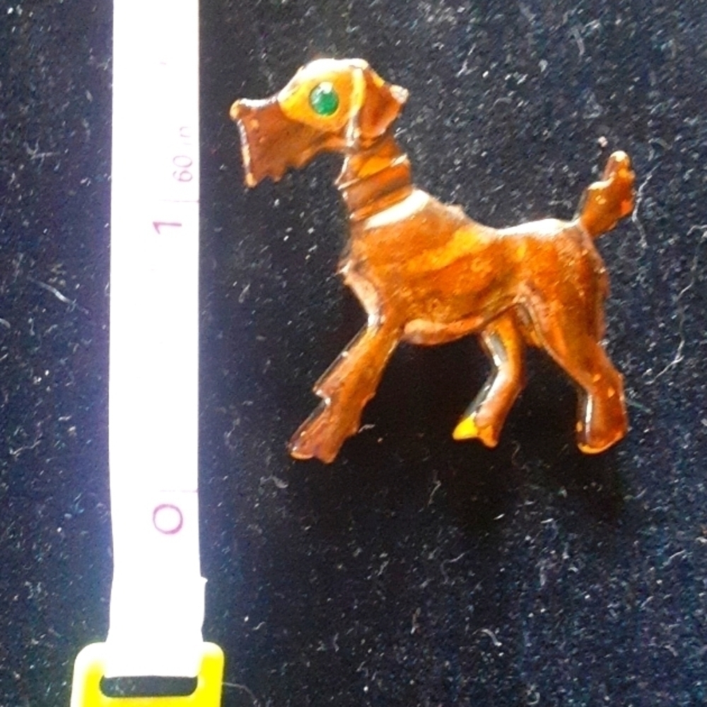 Vintage Gold Tone Schnauzer - Picture 5 of 5